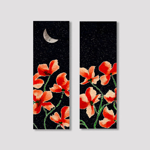 Moon Flower - Dual Sided Bookmark