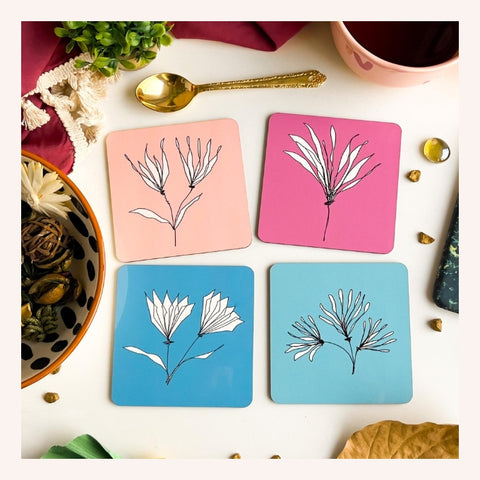 Florally Yours Coasters (Set of 4)