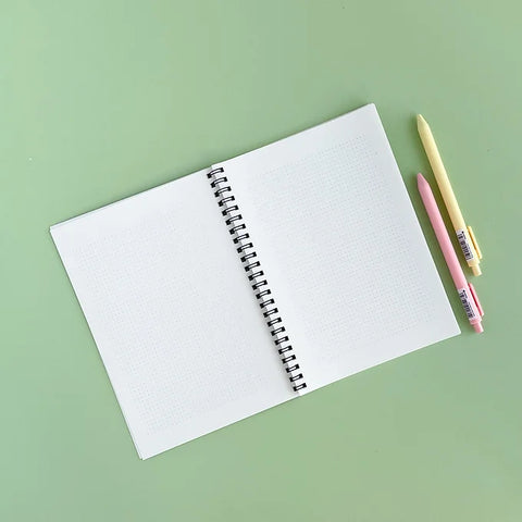Creative writing journal with a nature-inspired painted design