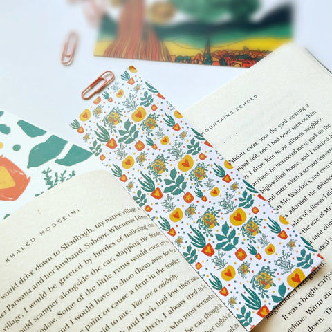 "Cute plant-themed bookmark for book lovers and nature enthusiasts"