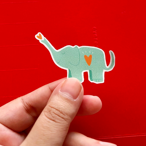 "Inspirational quote laptop stickers with animals saying 'breathe' and 'you got this'"