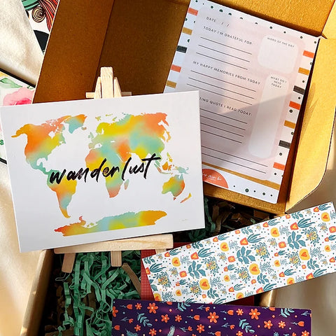 Creative and colorful stationery combo perfect for desk setup and inspiration.